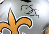 Darren Sproles Autographed New Orleans Saints F/S Flash Speed Helmet-Beckett W Hologram *Black Image 2