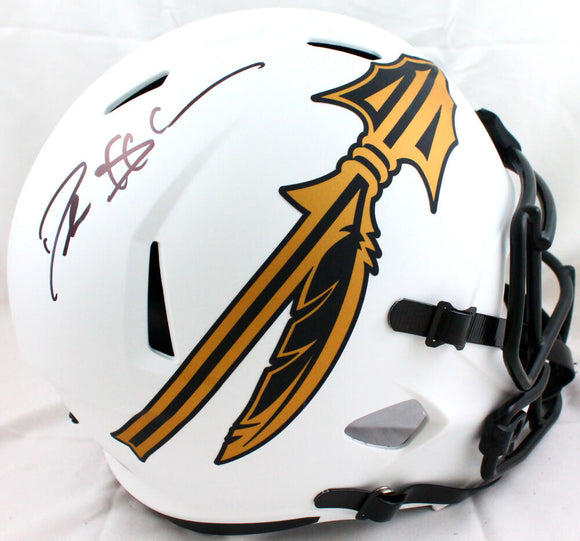 Deion Sanders Autographed FSU Seminoles F/S Lunar Speed Helmet-Beckett W Hologram *Black Image 1