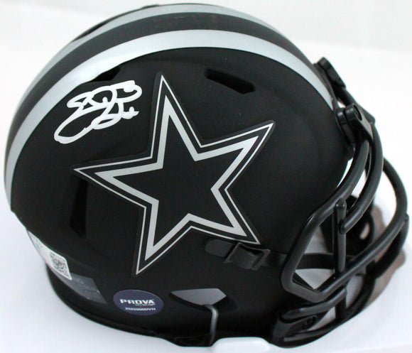 Emmitt Smith Autographed Cowboys Eclipse Speed Mini Helmet- Beckett W Hologram *Silver Image 1