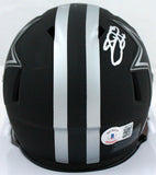 Emmitt Smith Autographed Cowboys Eclipse Speed Mini Helmet- Beckett W Hologram *Silver Image 3