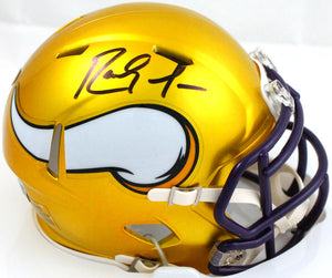 Randy Moss Autographed Minnesota Vikings Flash Speed Mini Helmet-Beckett W Hologram *Black Image 1