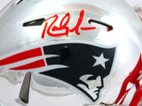 Randy Moss Autographed Patriots Chrome Speed Mini Helmet-Beckett W Hologram *Red Image 2