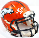 Peyton Manning Autographed Denver Broncos Flash Speed Mini Helmet-Fanatics Auth *White Image 1