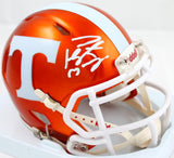 Peyton Manning Autographed Tennessee Volunteers Flash Speed Mini Helmet-Fanatics Auth *White Image 1