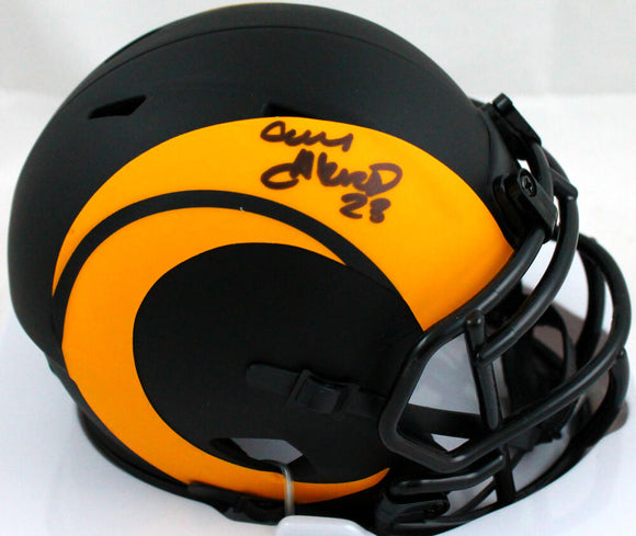 Cam Akers Autographed Los Angeles Rams Eclipse Speed Mini Helmet-Beckett W Hologram *Black Image 1