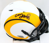 Cam Akers Autographed Los Angeles Rams Lunar Speed Mini Helmet-Beckett W Hologram *Black Image 1