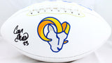 Cam Akers Autographed LA Rams Logo Football-Beckett W Hologram *Black Image 1