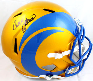 Cam Akers Autographed Los Angeles Rams F/S Flash Speed Helmet-Beckett W Hologram *Black Image 1