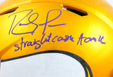 Randy Moss Autographed Vikings F/S Flash Speed Authentic Helmet w/Insc.-Beckett W Hologram *Purple Image 2