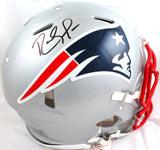 Randy Moss Autographed Patriots F/S Speed Authentic Helmet-Beckett W Hologram *Black Image 1