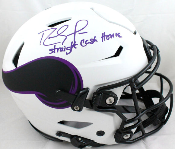 Randy Moss Autographed Vikings F/S Lunar SpeedFlex Helmet W/SCH-Beckett W Hologram *Purple Image 1