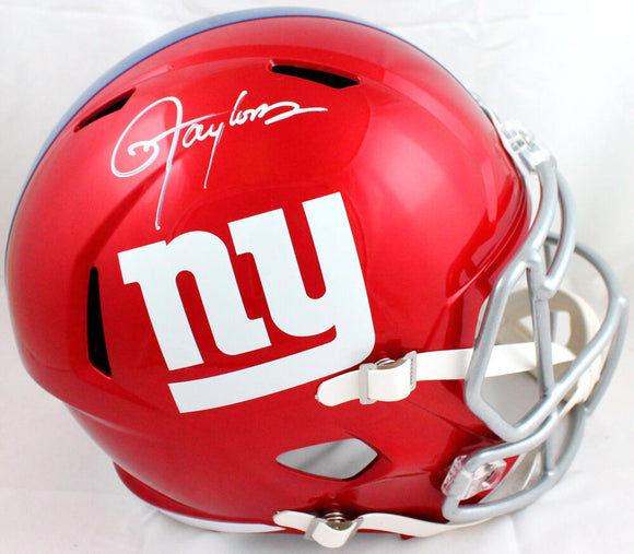 Lawrence Taylor Signed NY Giants F/S Flash Speed Helmet w/HOF-JSA W *White Image 1
