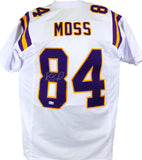 Randy Moss Autographed White Pro Style Jersey-Beckett W Hologram *Silver Image 1