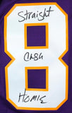 Randy Moss Signed Minnesota Vikings Mitchell & Ness Player Legacy Jersey w/Insc.-Beckett W Hologram Image 2
