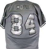 Randy Moss Signed Vikings Mitchell & Ness Retired Player Metal Legacy Jersey- Beckett W Hologram Image 1