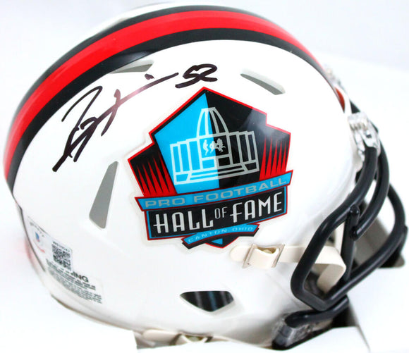 Ray Lewis Autographed NFL HOF Speed Mini Helmet-Beckett W Hologram *Black Image 1