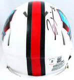 Ray Lewis Autographed NFL HOF Speed Mini Helmet-Beckett W Hologram *Black Image 3
