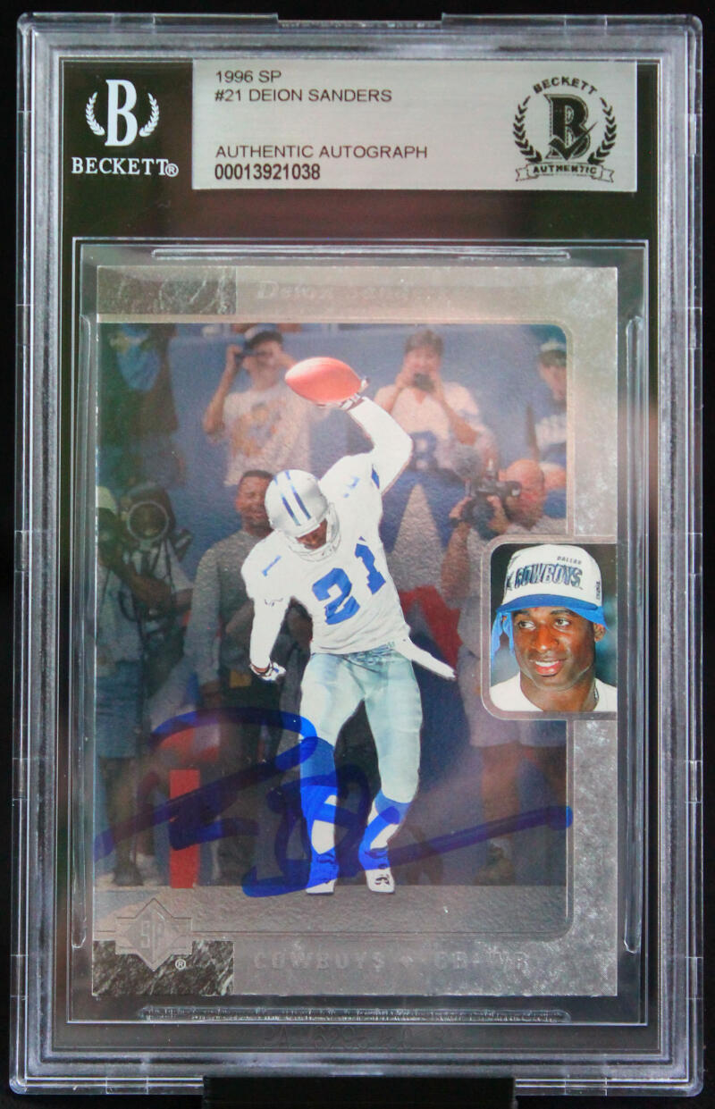 Deion Sanders Autographed Dallas Cowboys Jersey Framed BAS Signed  Memorabilia