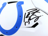 Peyton Manning Autographed Indianapolis Colts F/S Lunar SpeedFlex Helmet- Fanatics Auth *Black Image 2