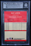 2004 Fleer Tradition #118 Ray Lewis Auto Ravens Autograph Beckett Auth Image 2