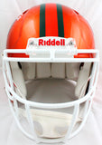 Ray Lewis Autographed Miami Hurricanes F/S Riddell Flash Speed Authentic Helmet-Beckett W Hologram *White Image 3