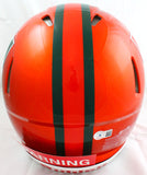 Ray Lewis Autographed Miami Hurricanes F/S Riddell Flash Speed Authentic Helmet-Beckett W Hologram *White Image 4