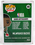 Giannis Antetokounmpo Signed Milwaukee Bucks Funko Pop Figurine #45-Beckett W Hologram *Green Image 4