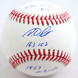 Roy Oswalt Autographed Rawlings OML Baseball w/3 Inscriptions- JSA W *Blue Image 1
