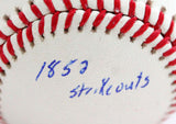 Roy Oswalt Autographed Rawlings OML Baseball w/3 Inscriptions- JSA W *Blue Image 2