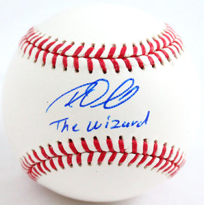 Roy Oswalt Autographed Rawlings OML Baseball w/The Wizard- JSA W *Blue Image 1