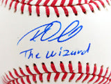 Roy Oswalt Autographed Rawlings OML Baseball w/The Wizard- JSA W *Blue Image 2