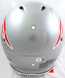 Ty Law Autographed Patriots F/S Speed Authentic Helmet w/3 Insc.-Beckett W Hologram *Black Image 5