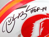 Derrick Brooks Signed Buccaneers 76-96 F/S Speed Authentic Helmet w/HOF-Beckett W Hologram *Black Image 2