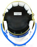 Marshall Faulk Autographed Rams F/S Flash Speed Helmet w/3 Insc.-Beckett W Hologram *Black Image 6