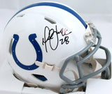 Marshall Faulk Autographed Indianapolis Colts Speed Mini Helmet-Beckett W Hologram *Black Image 1