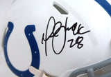 Marshall Faulk Autographed Indianapolis Colts Speed Mini Helmet-Beckett W Hologram *Black Image 2