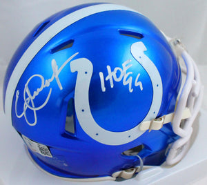 Eric Dickerson Autographed Indianapolis Colts Flash Speed Mini Helmet W/ HOF- Beckett W Hologram *White Image 1