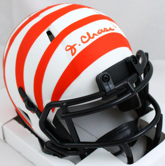 Ja'Marr Chase Autographed Cincinnati Bengals Lunar Speed Mini Helmet * –  The Jersey Source