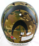 Ja'Marr Chase Autographed Cincinnati Bengals Camo F/S Speed Authentic Helmet -Beckett W Hologram *White Image 3
