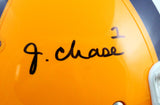 Ja'Marr Chase Autographed LSU Tigers F/S Schutt Helmet-Beckett W Hologram *Black Image 2