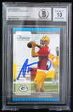 2005 Bowman #112 Aaron Rodgers Auto Green Bay Packers BAS Autograph 10  Image 1