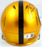 Hines Ward Autographed Pittsburgh Steelers Flash Speed Mini Helmet-Beckett W Hologram *Black Image 3