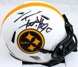 TJ Watt Autographed Pittsburgh Steelers Lunar Speed Mini Helmet-Beckett W Hologram *Black Image 1