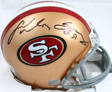 Fred Warner/Azeez Al-Shaair Autographed San Francisco 49ers Mini Helmet-Beckett W Hologram *Black Image 1
