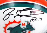 Jason Taylor Autographed Miami Dolphins 97-12 Mini Helmet w/HOF-Beckett W Hologram *Black Image 2