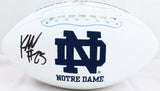 Kyren Williams Autographed Notre Dame Logo Football-Beckett W Hologram *Black Image 1