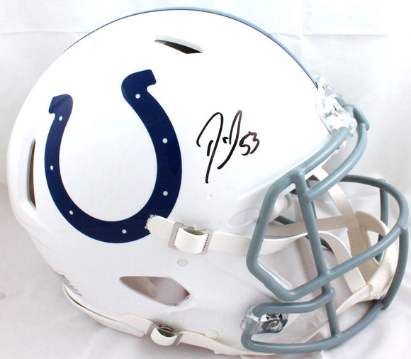 Darius Leonard Autographed Colts F/S Speed Authentic Helmet-JSA W *Black Image 1