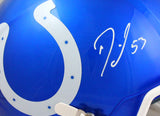 Darius Leonard Autographed F/S Indianapolis Colts Flash Speed Helmet- JSA W *White Image 2