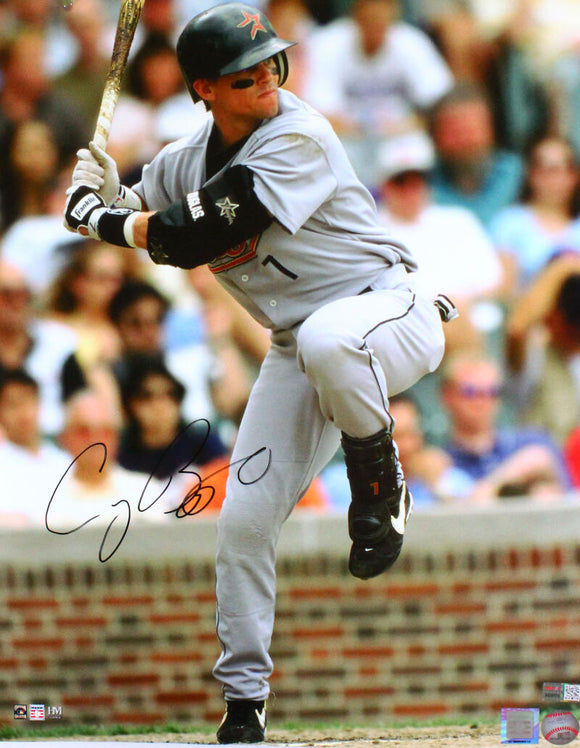 Craig Biggio Autographed Houston Astros 16x20 HM Batting Photo- Tristar *Black Image 1