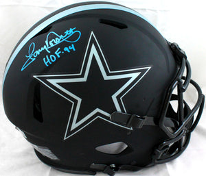 Tony Dorsett Autographed Dallas Cowboys F/S Eclipse Speed Authentic Helmet w/HOF-Beckett W Hologram *Blue Image 1